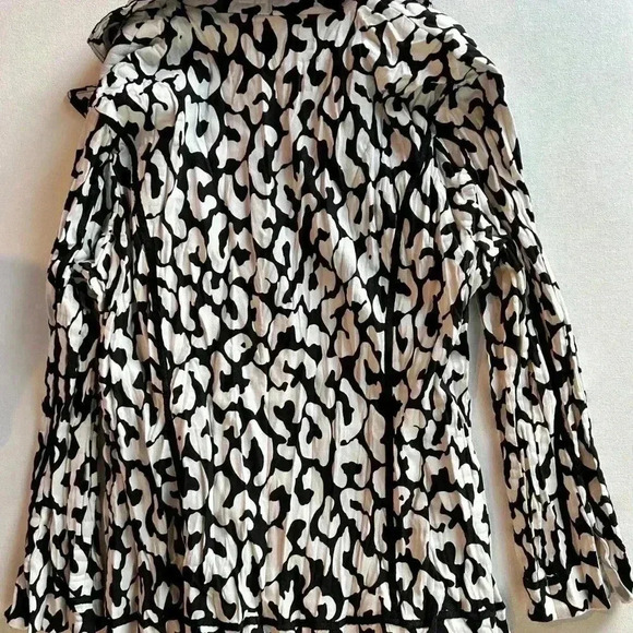 Alberto Makali Black & White button down jacket Size M - Picture 8 of 10